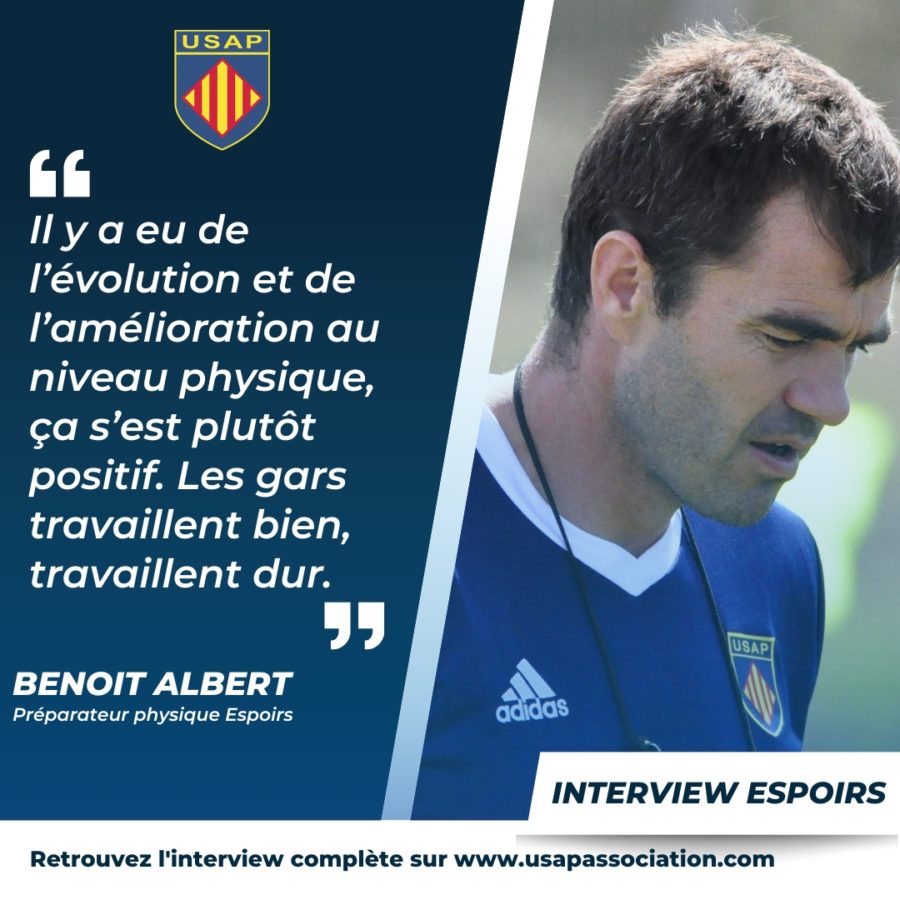 Interview Benoit Albert Préparateur physique Espoirs